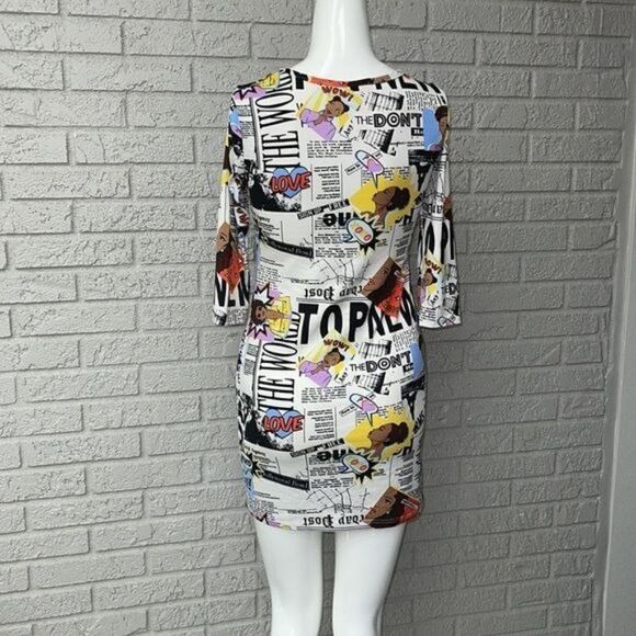 Rainbow Black Girl Magic Bodycon Dress Size M - Picture 5 of 8